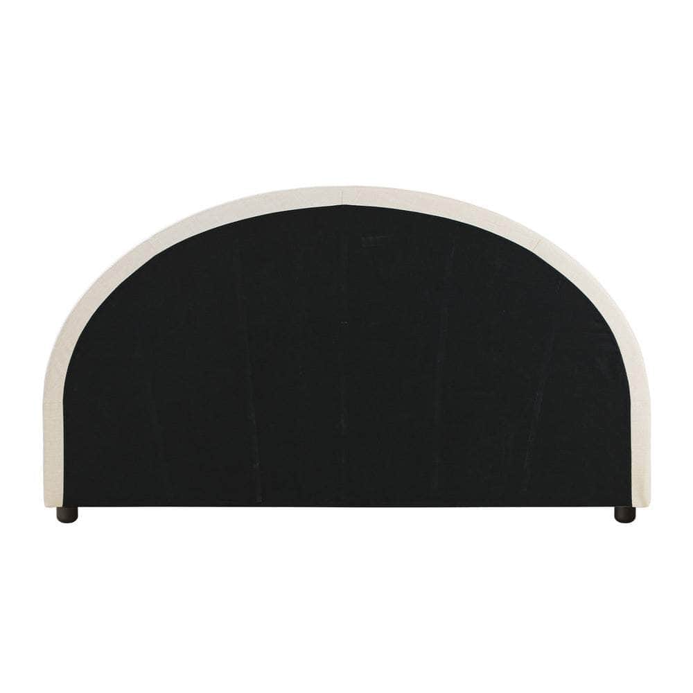Bed Head Queen Size Headboard Fabric Beige