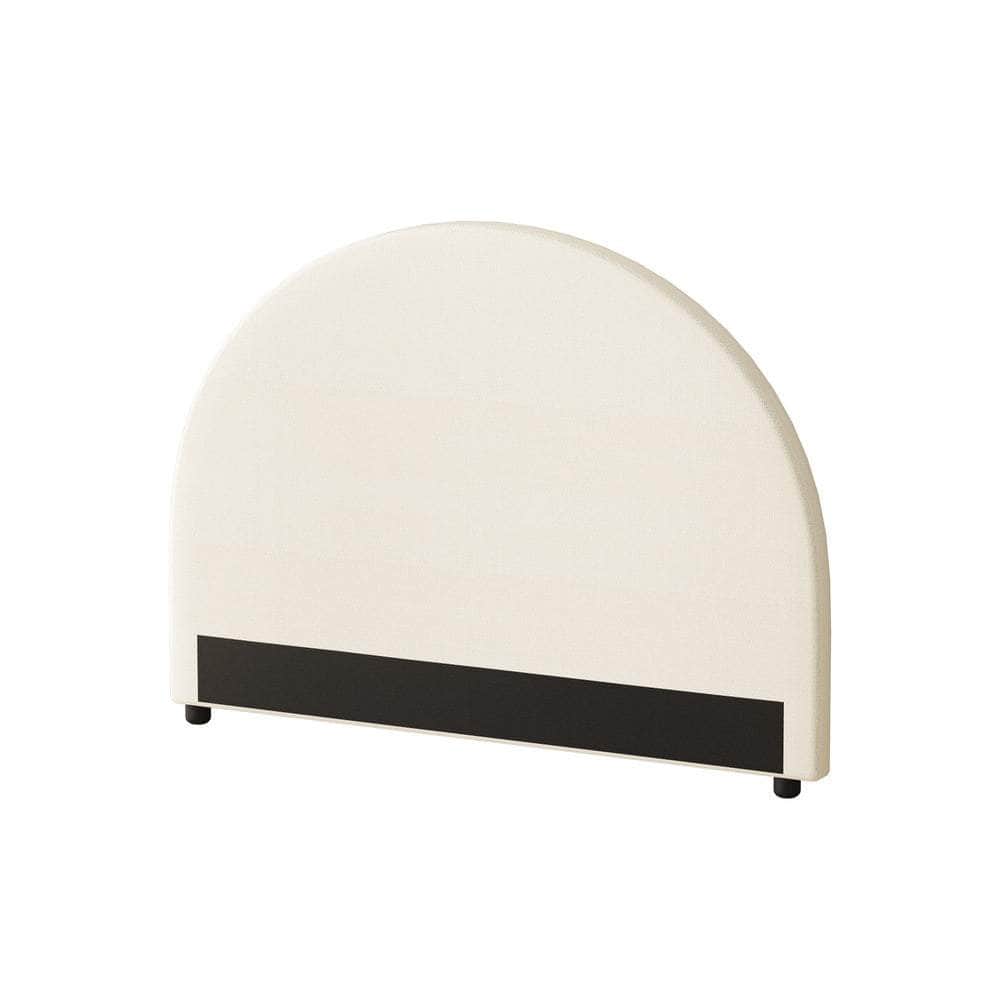 Bed Head Single Size Headboard Boucle White