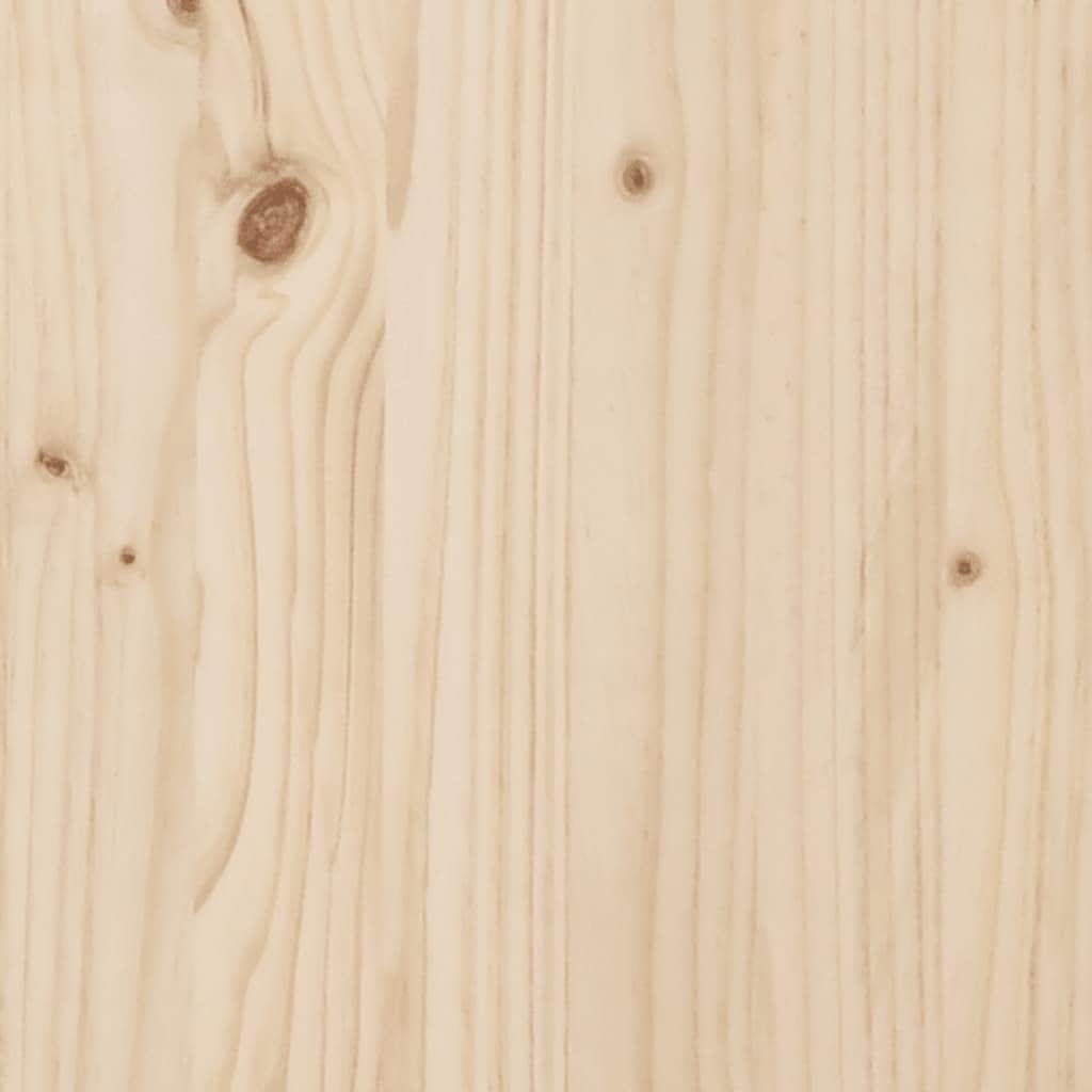Bed headboard Brown solid wood pine