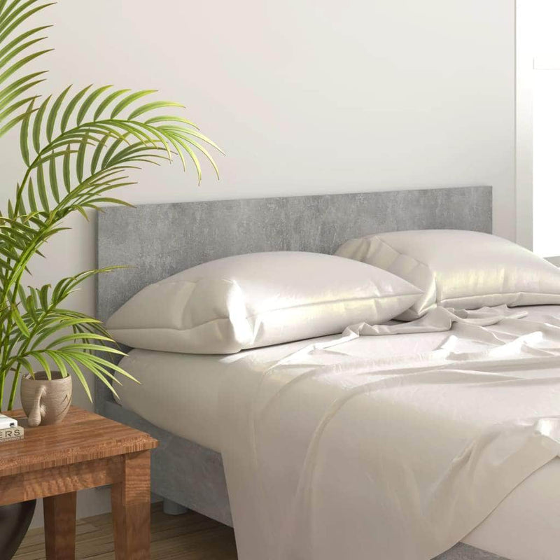 Engineered Wood Bed Headboard Concrete Grey