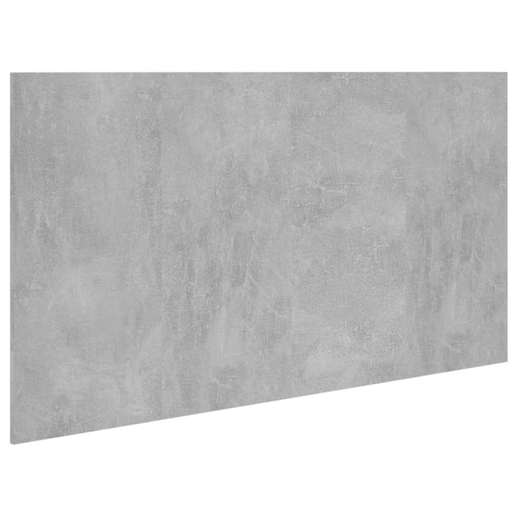 Grey colour - Engineered Wood Bed Headboard Concrete Grey