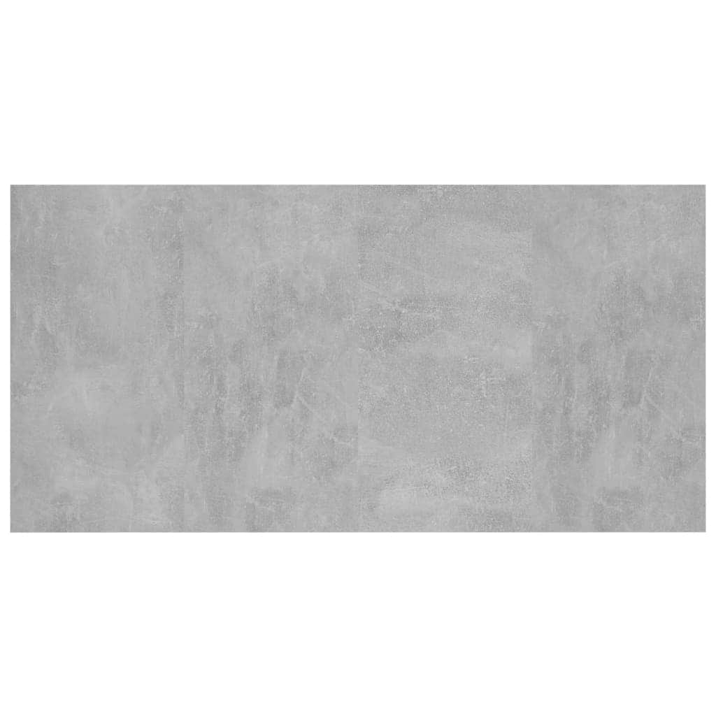 Wood finish - Engineered Wood Bed Headboard Concrete Grey