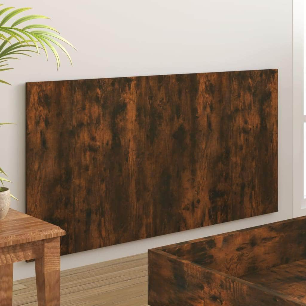 Bed Headboard - Smoked Oak Engineered Wood