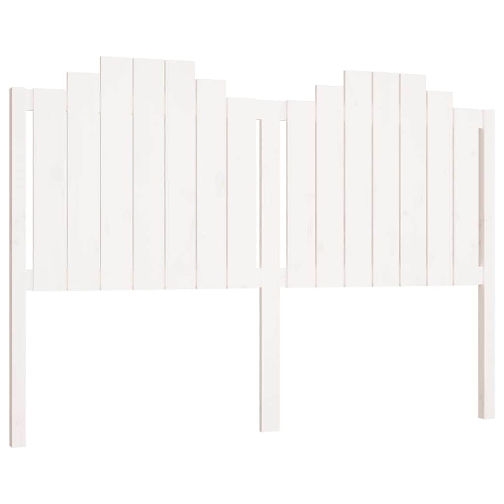 Bed Headboard (White) Solid Wood Pine