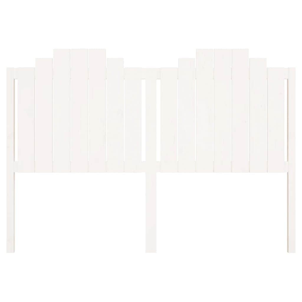 Bed Headboard (White) Solid Wood Pine