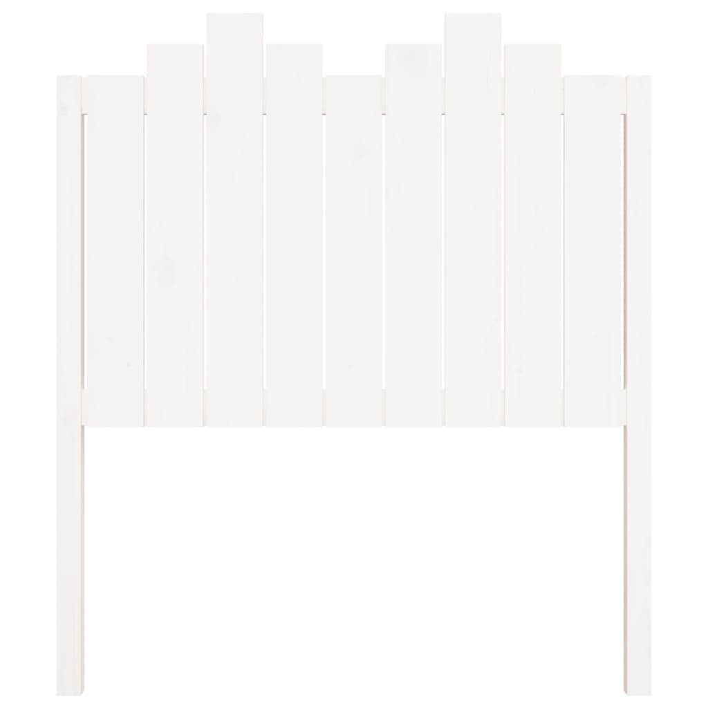 Bed Headboard White Wood Pine