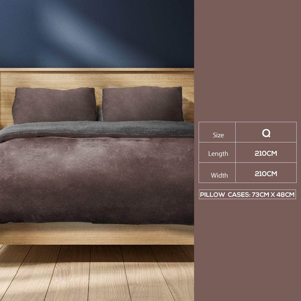 Bed Quilt Cover Bedding set Flannel Mint Queen