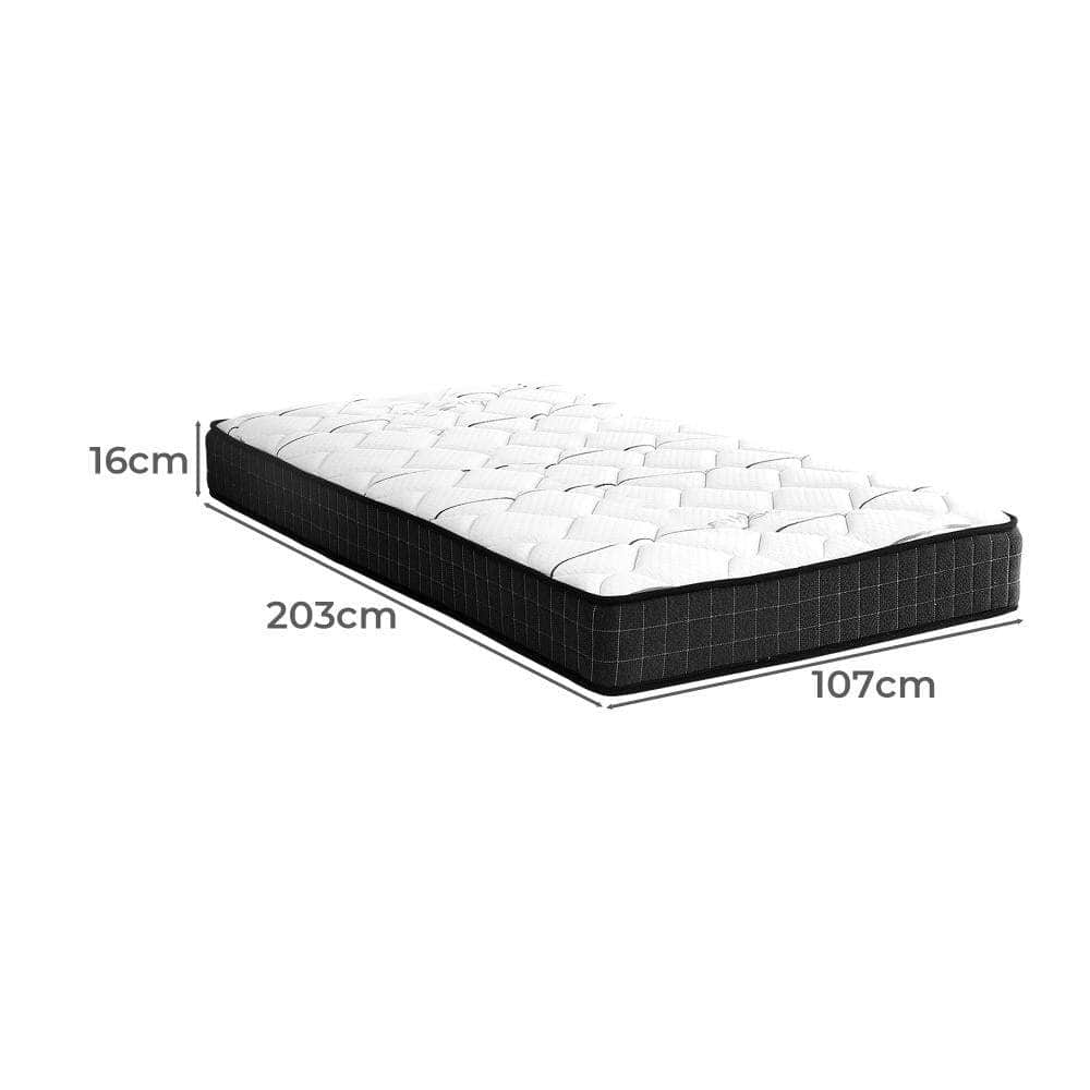 BEDDING 16cm Queen Mattress Bonnell Spring Medium Firm