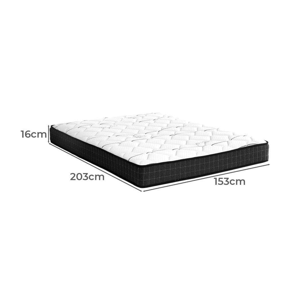 BEDDING 16cm Queen Mattress Bonnell Spring Medium Firm