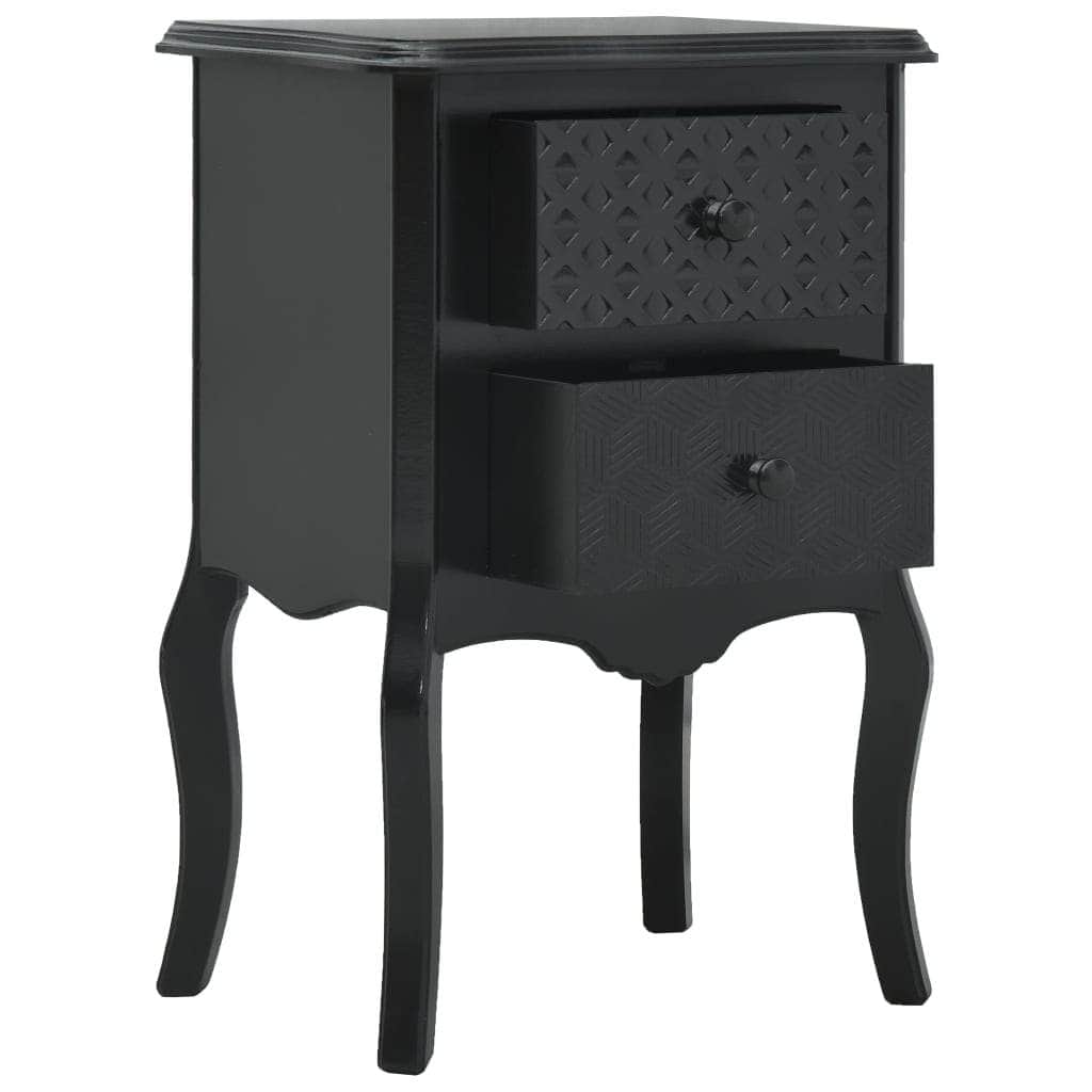 Bedside Cabinet Black