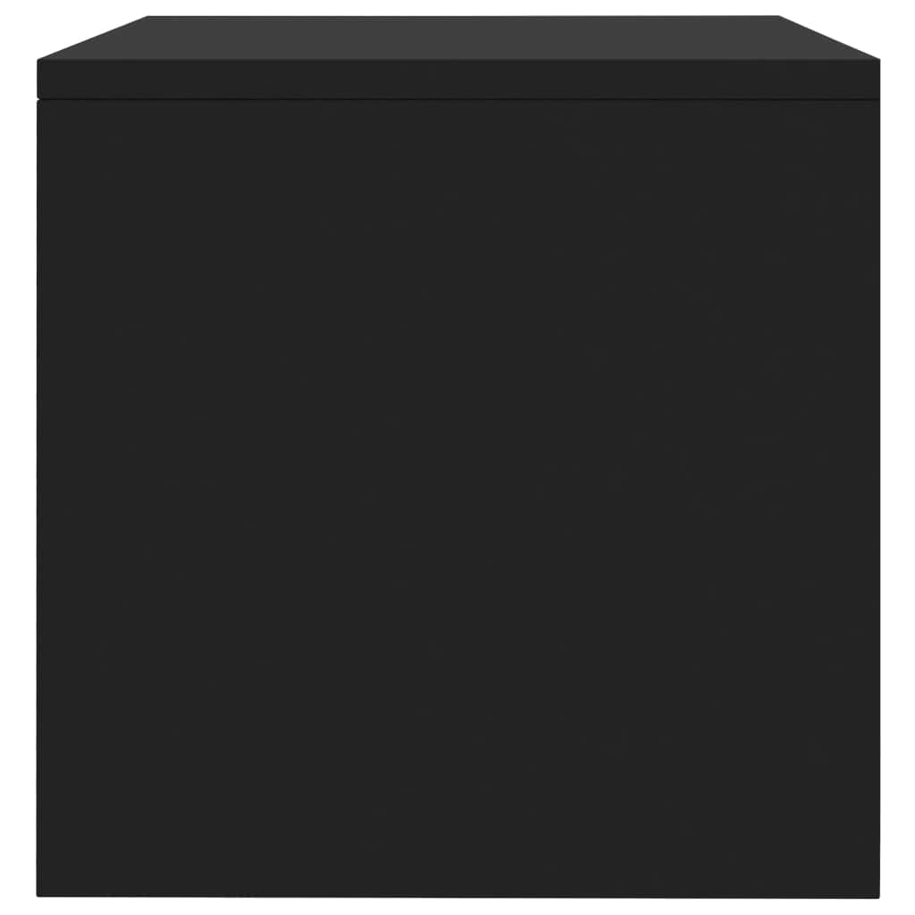 Bedside  Cabinet Black Chipboard