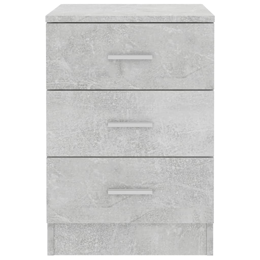Bedside Cabinet Concrete Grey - Chipboard