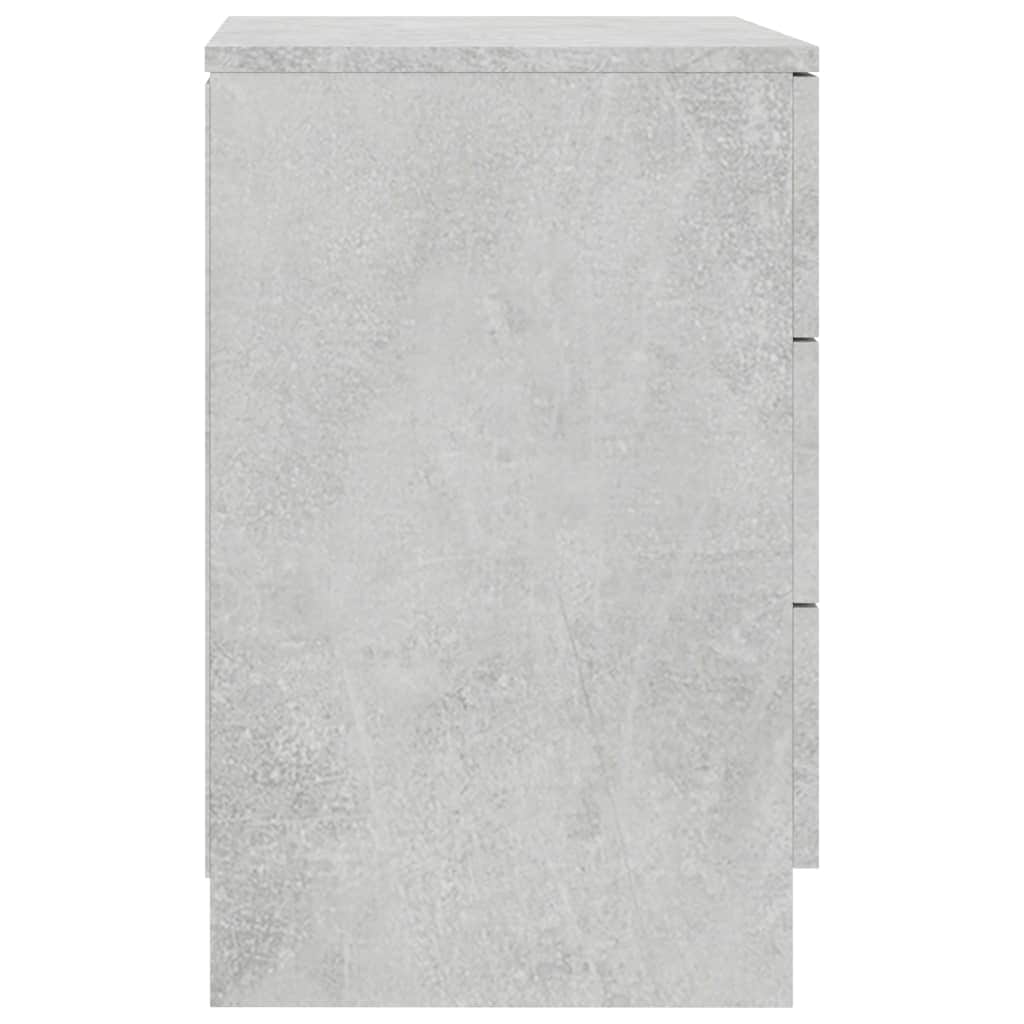 Bedside Cabinet Concrete Grey - Chipboard