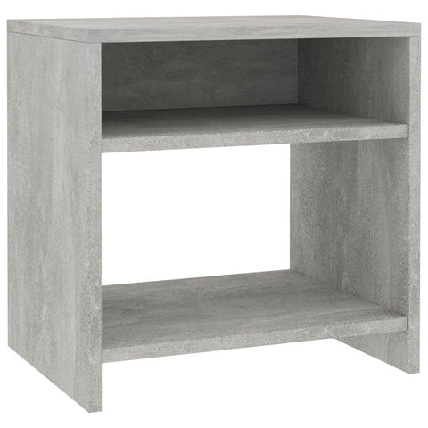 Bedside Cabinet Concrete Grey Chipboard