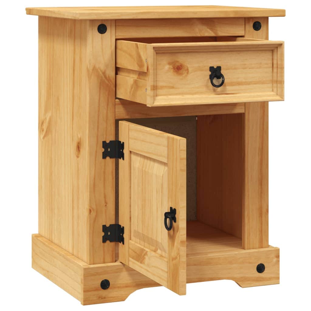 Bedside Cabinet Mexican Pine Corona Range