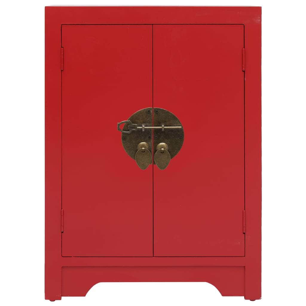 Bedside Cabinet Red