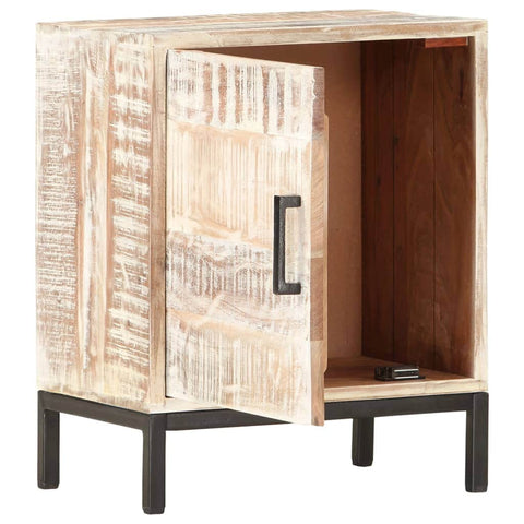 Bedside Cabinet Solid Acacia Wood