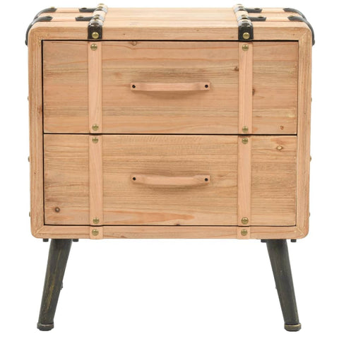 Bedside Cabinet Solid Fir Wood