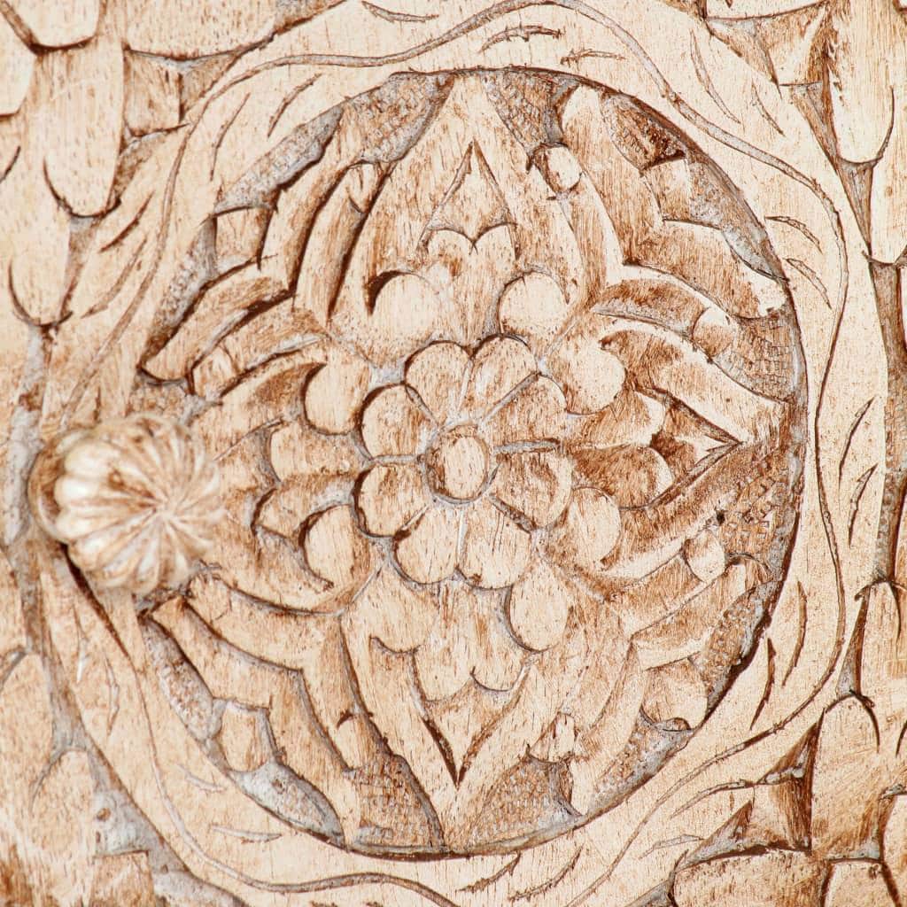 Bedside Cabinet Solid Mango Wood