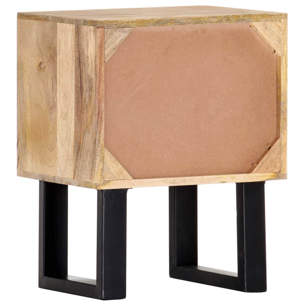 Bedside Cabinet Solid Mango Wood