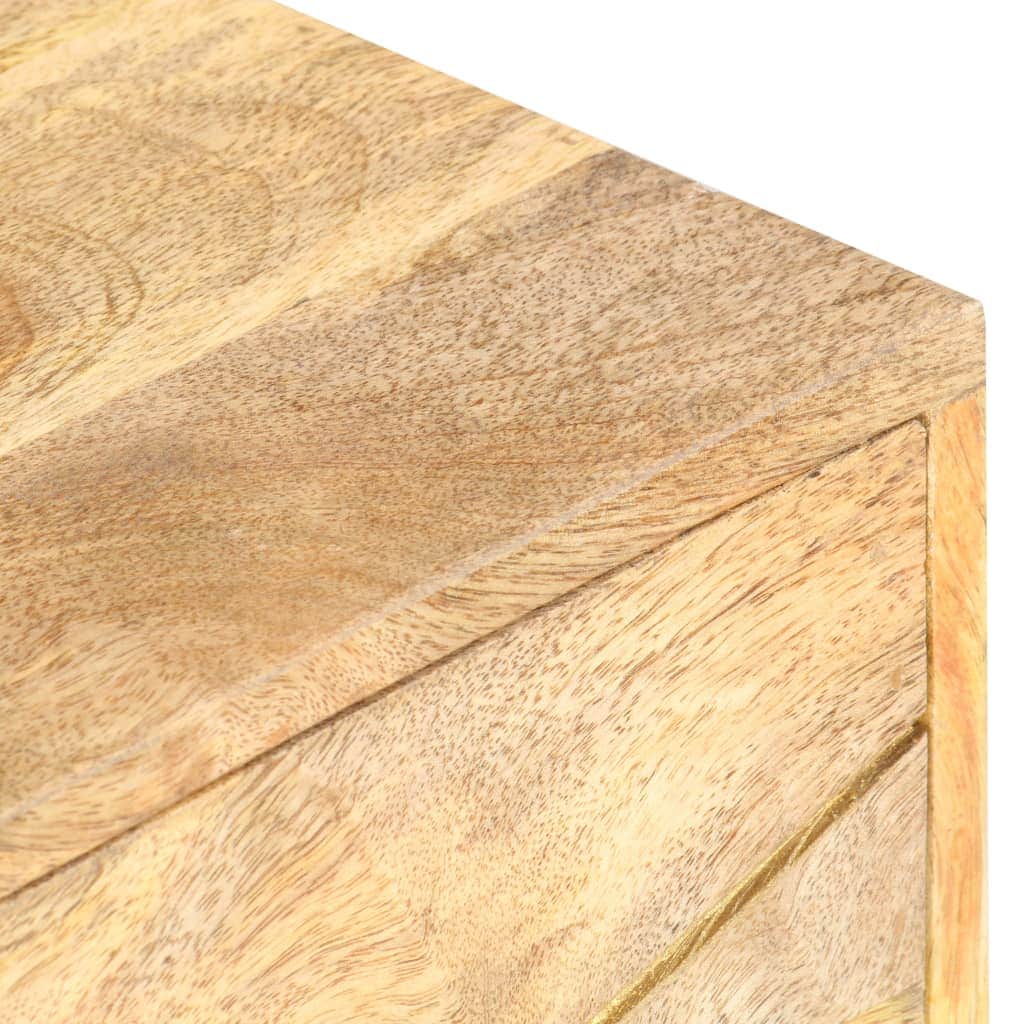 Bedside Cabinet Solid Mango Wood