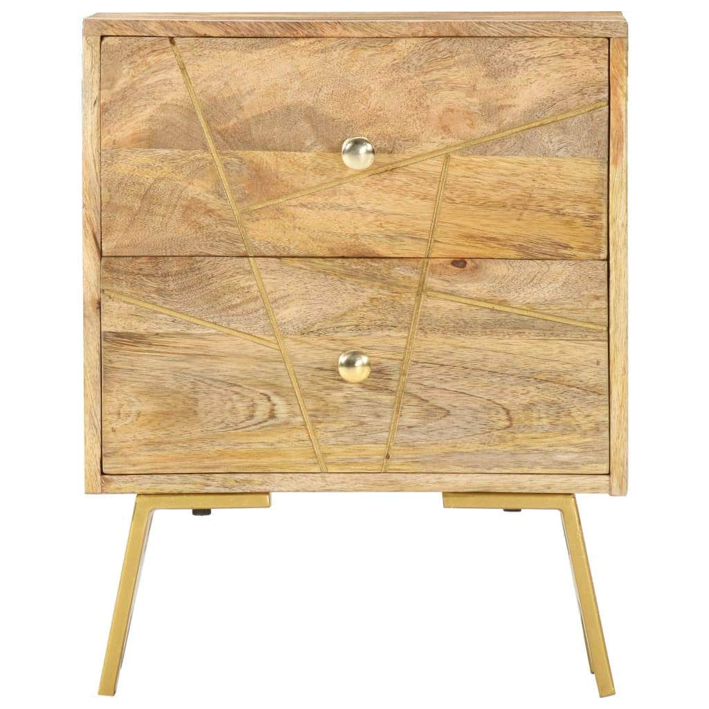 Bedside Cabinet Solid Mango Wood