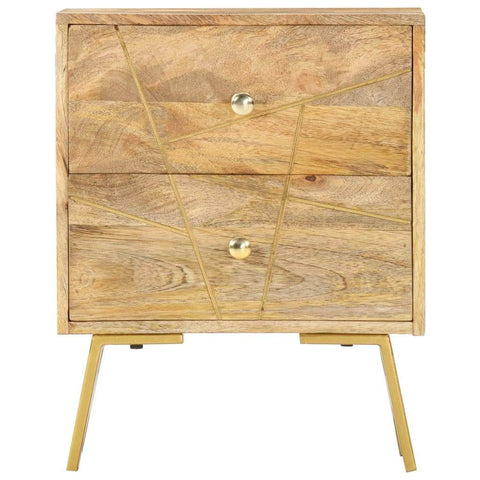 Bedside Cabinet Solid Mango Wood