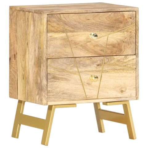 Bedside Cabinet Solid Mango Wood
