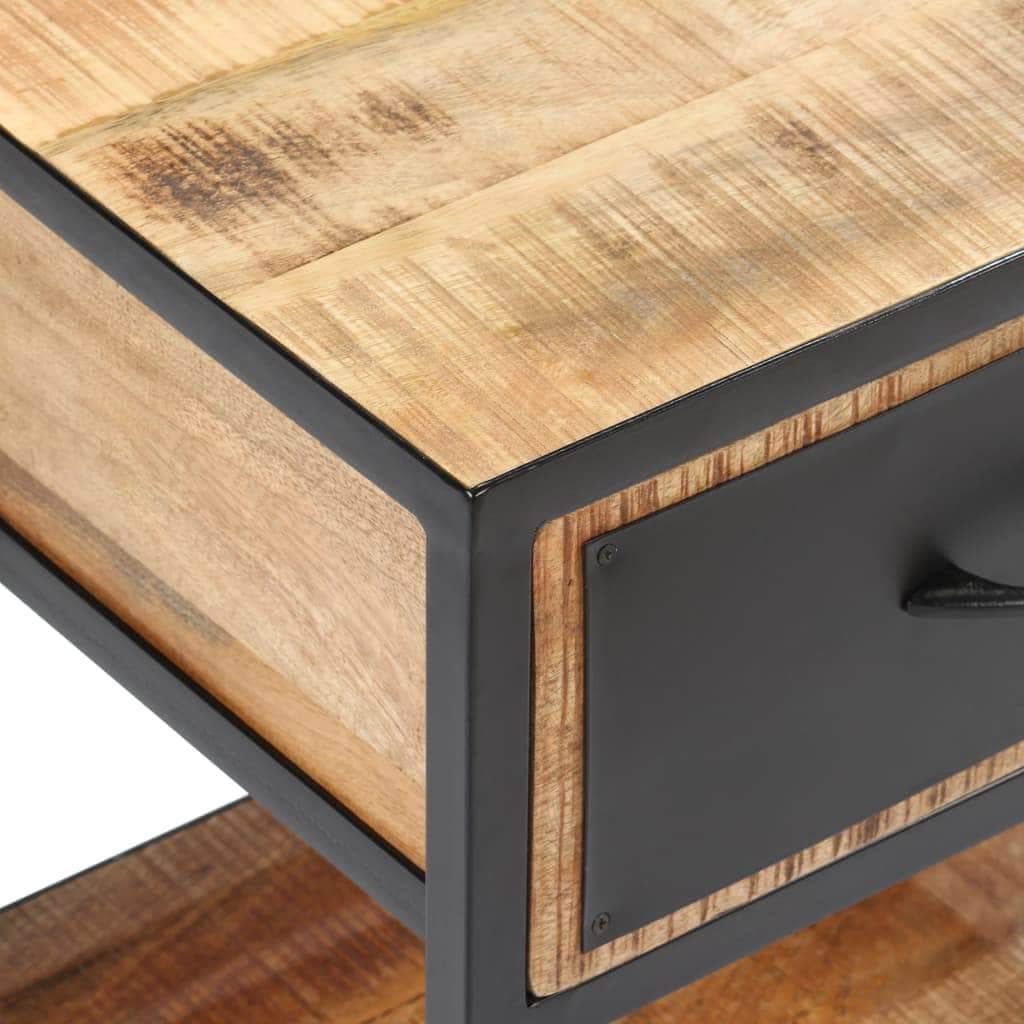 Bedside Cabinet Solid Mango Wood