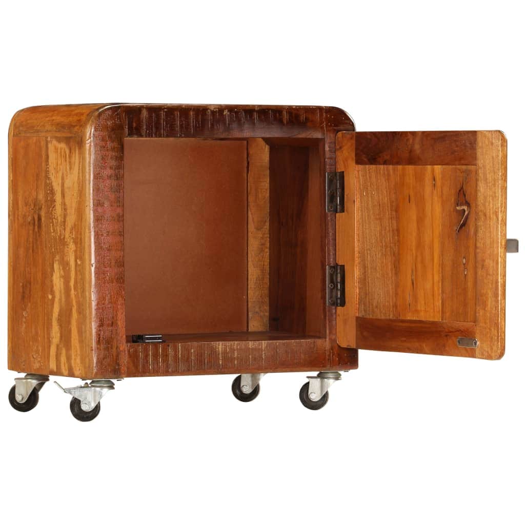 Bedside Cabinet Solid Reclaimed Wood