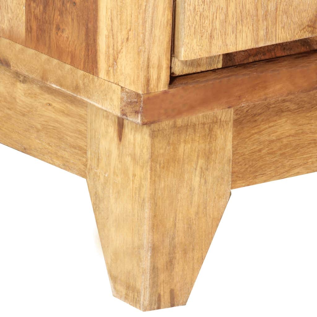 Bedside Cabinet Solid Sheesham Wood