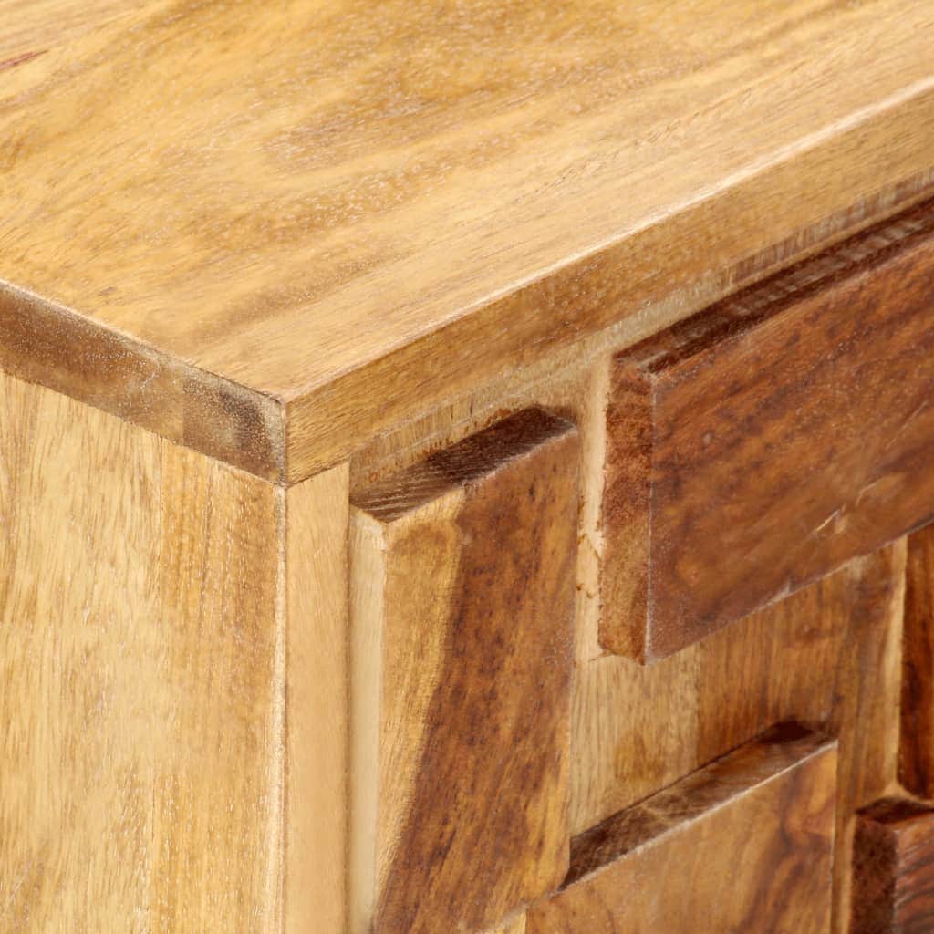 Bedside Cabinet Solid Sheesham Wood
