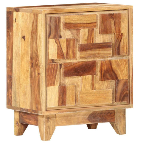 Bedside Cabinet Solid Sheesham Wood