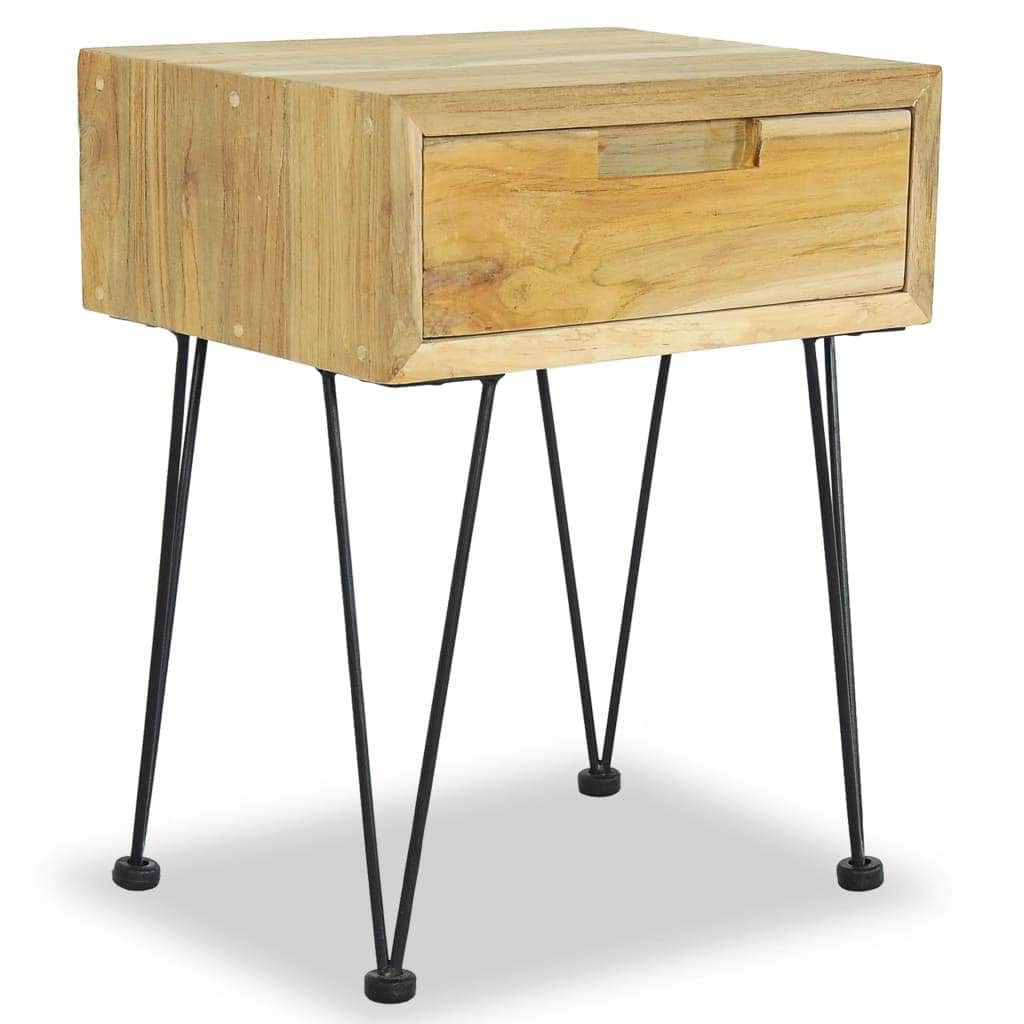 Bedside Cabinet Solid Teak
