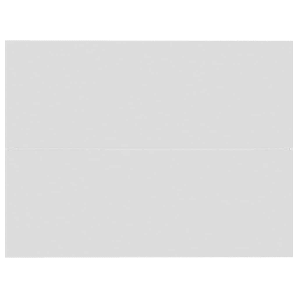 Bedside Cabinet White and Sonoma Oak 1 Chipboard