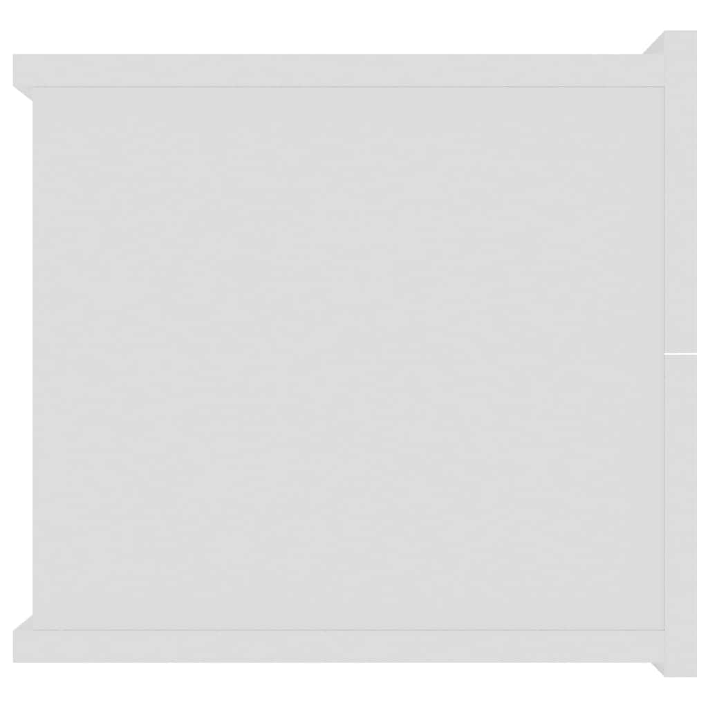 Bedside Cabinet White Chipboard 1