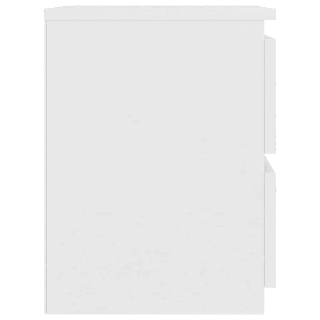 Bedside Cabinet White - Chipboard