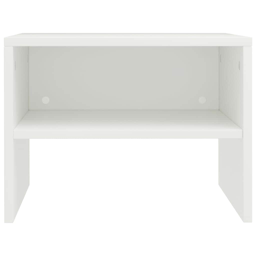 Bedside Cabinet  White Chipboard