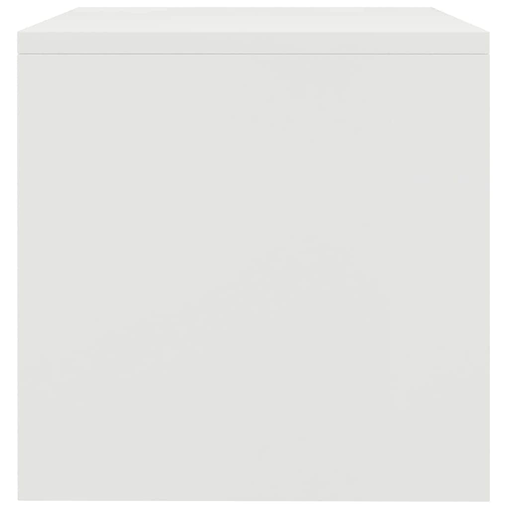 Bedside Cabinet  White Chipboard