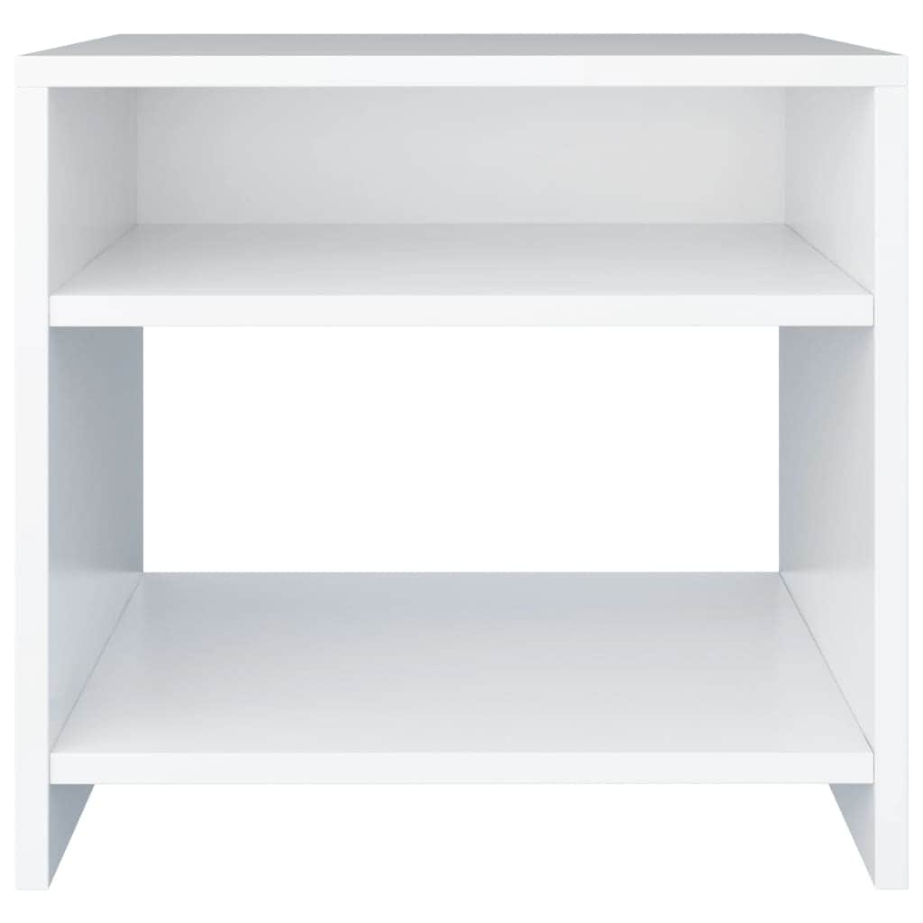 Bedside Cabinet White Chipboard