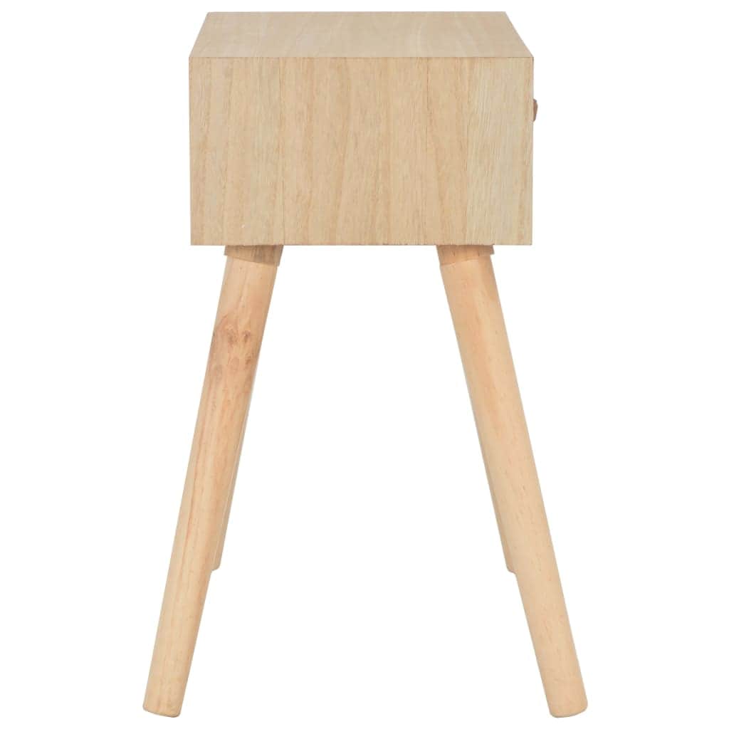 Bedside Cabinet with Drawer Solid Wood