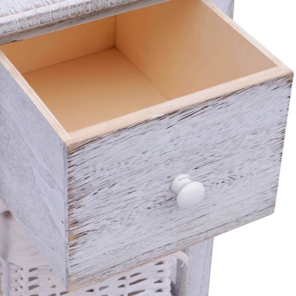 Bedside Cabinet Wood White