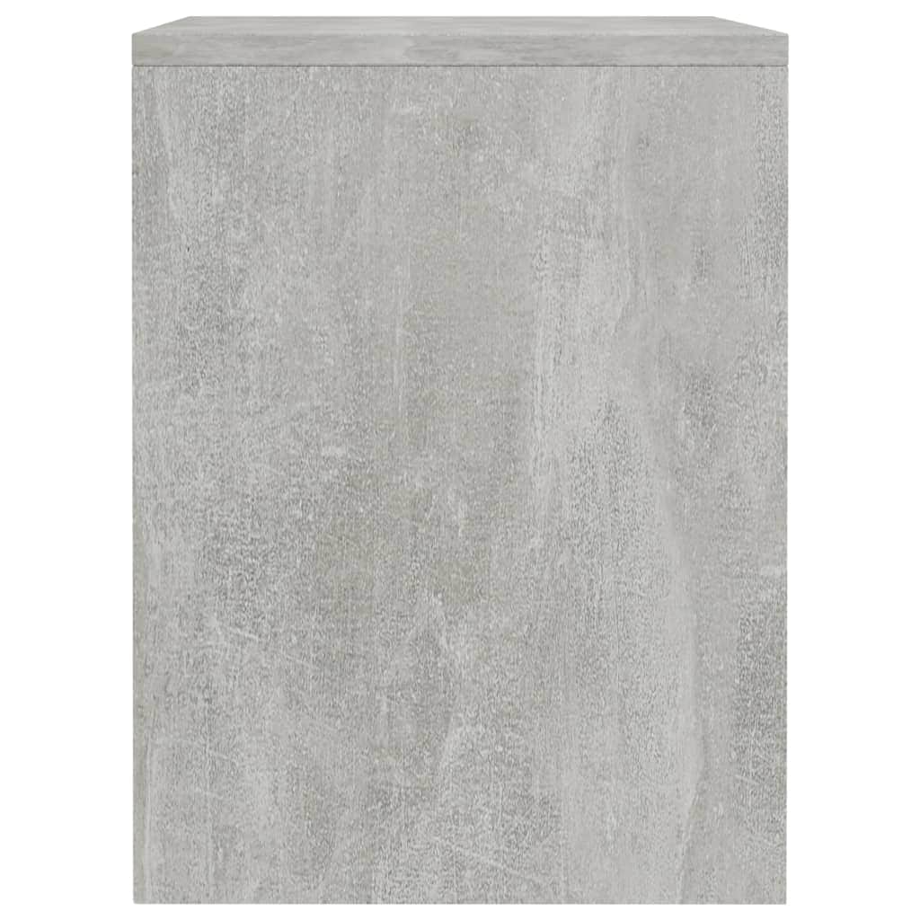 Bedside Cabinets 2 pcs Concrete Grey Chipboard