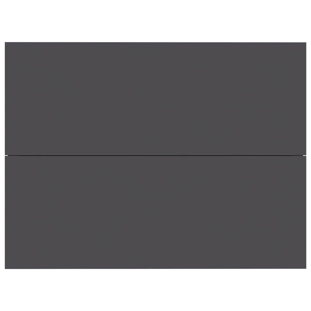 Bedside Cabinets 2 pcs Grey Engineered Wood