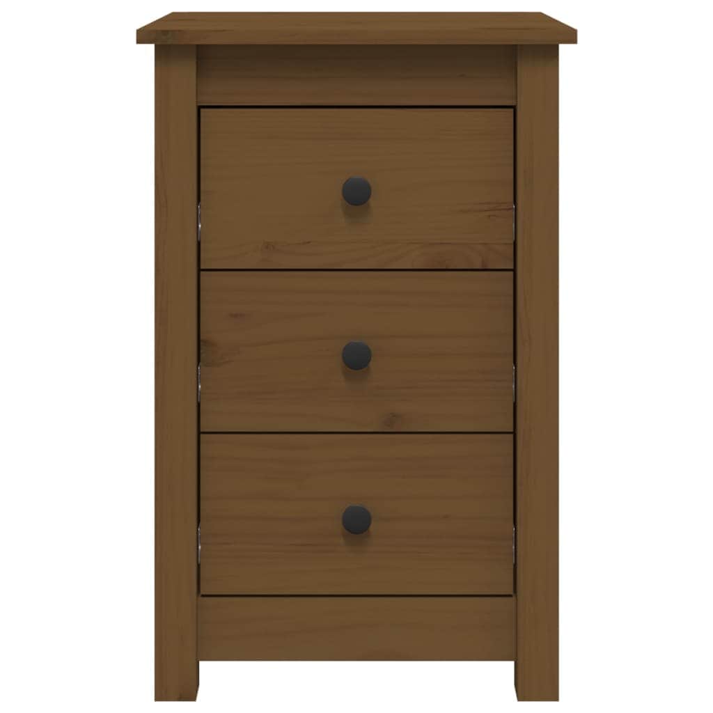 Bedside Cabinets 2 pcs Honey Brown Solid Wood Pine