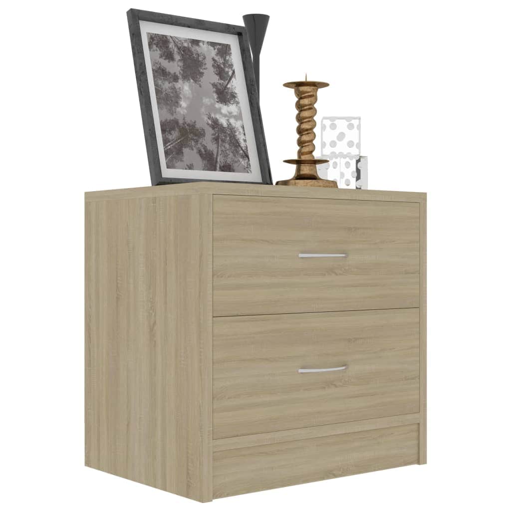 Bedside Cabinets 2 pcs Sonoma Oak Chipboard