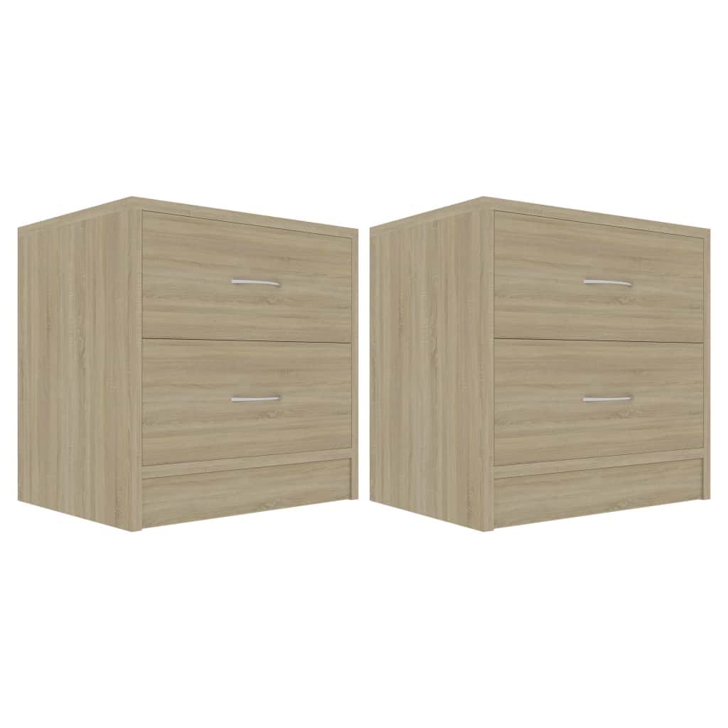 Bedside Cabinets 2 pcs Sonoma Oak Chipboard