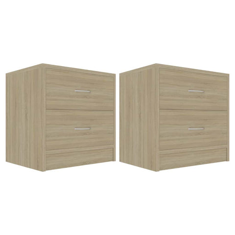 Bedside Cabinets 2 pcs Sonoma Oak Chipboard