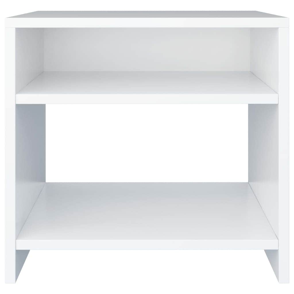 Bedside Cabinets 2 pcs White Chipboard