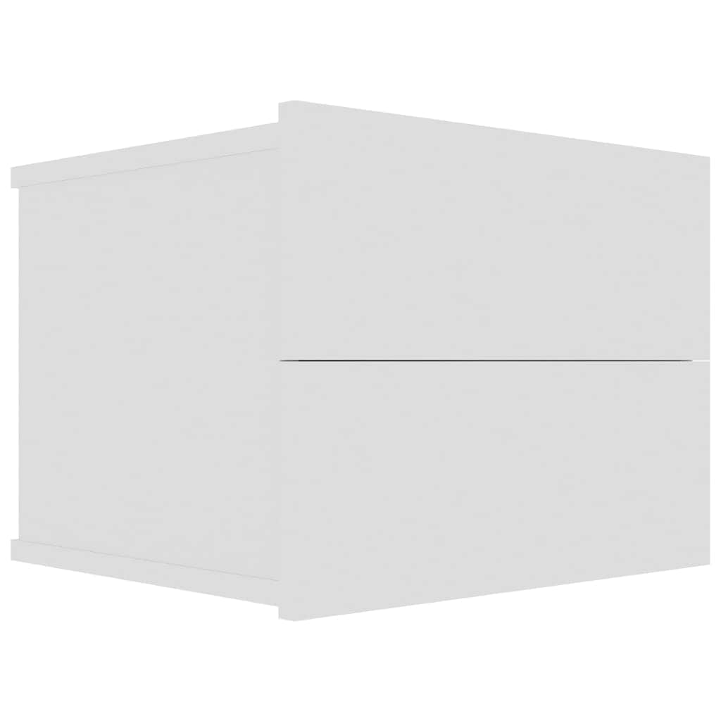 Bedside Cabinets 2 pcs White Engineered Wood